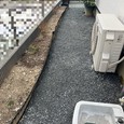 【エアコン室外掃除・庭の砂利引き】!!